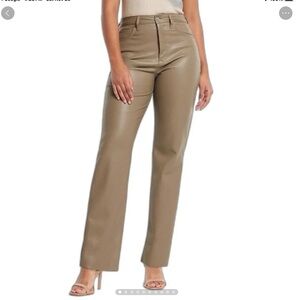 Express Women's Faux Leather Modern Strainght Panst Size 8